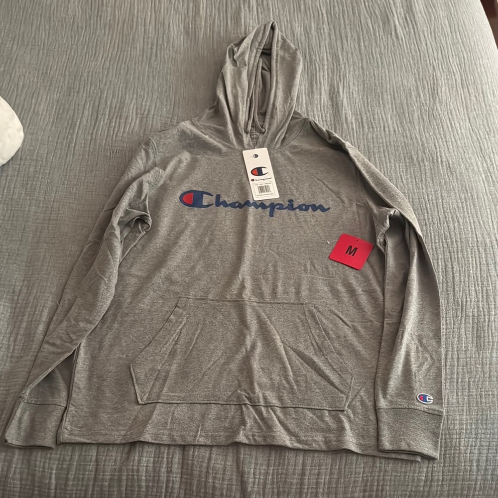 Champion Heather Gray Pullover Hoodie